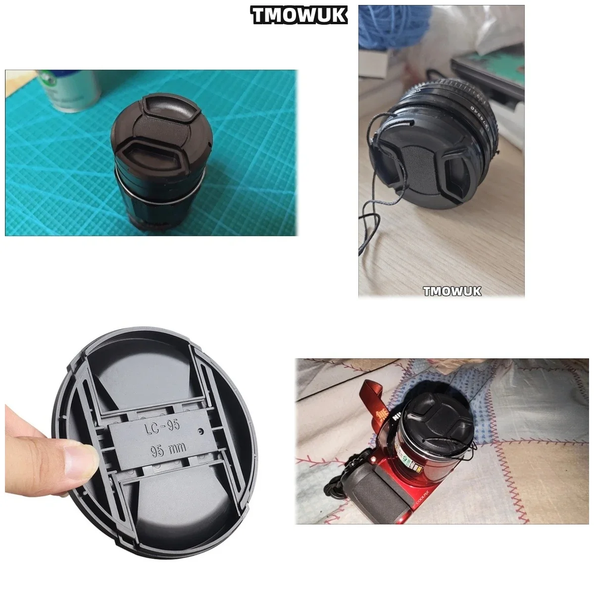For Nikon D5100 D5200 D5300 D5500 D5600 D600 D610 D7000 D7100 D7200 Camera Lens Cap Protective Cover Center Pinch Snap-on 49mm 5