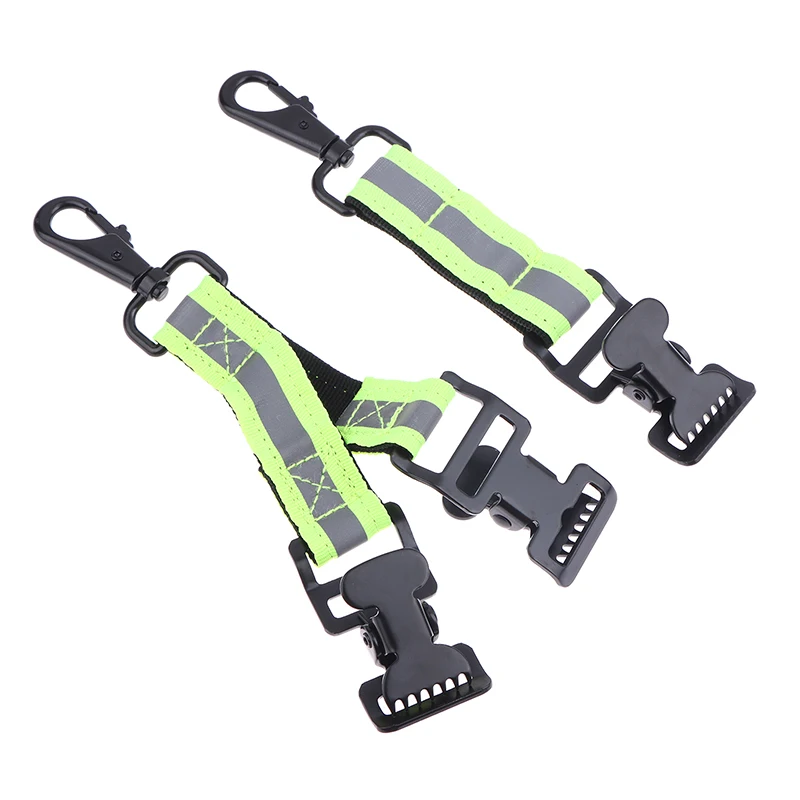 Universal Gloves Holder With 1/ 2 Clips Reflective Glove Buckle Glove Clips Firefighter Glove Strap For Hanging Gloves Tool Bags