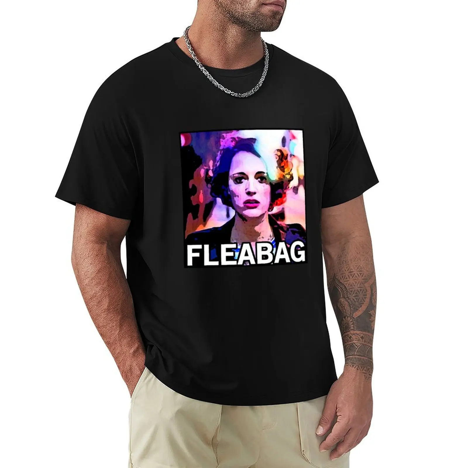

Fleabag T-Shirt hippie clothes plain Men's t-shirt