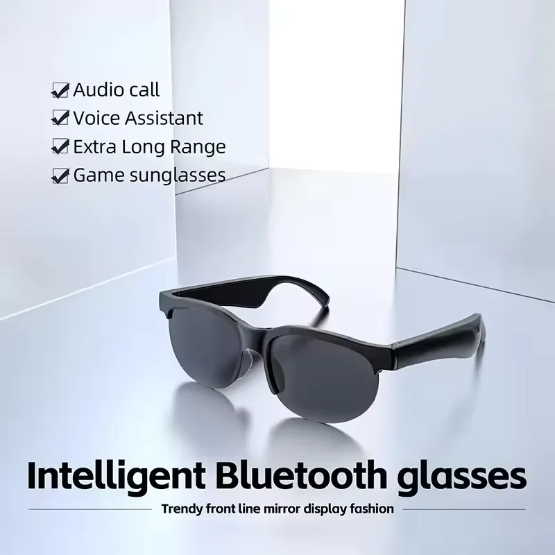 Smart Audio Glasses Open Ear Stereo Sound Bluetooth 5.3 Wireless Call Music Control Voice Assistant Smart Eyewear