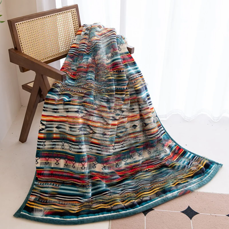 

Double Layer Flannel Blanket, Lambswool Warm Nap Blanket, Student Blanket, Dormitory Air Conditioning Cover Blanket