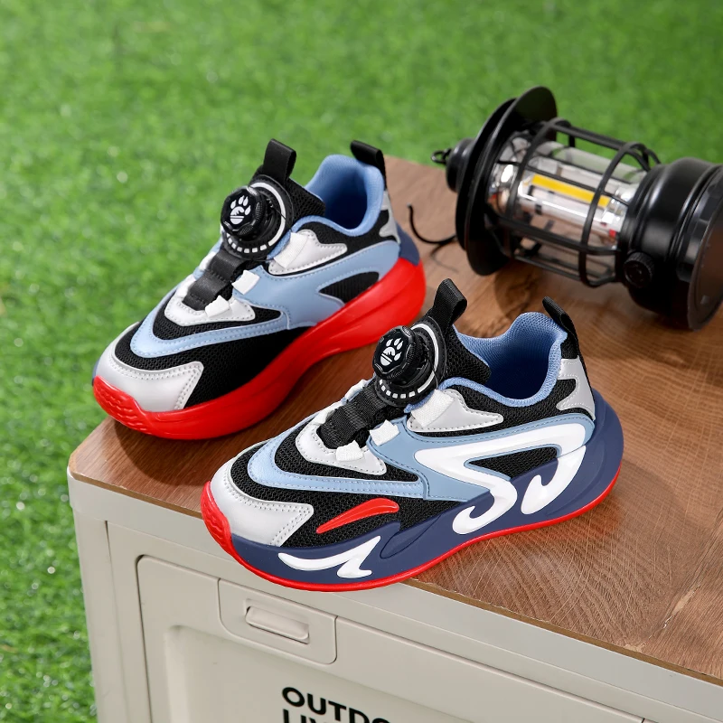 Fashion Kids Sneakers Breathable Mesh Sports Shoes for Children Boys Girls Comfortable Walking Shoes 2025 New Design