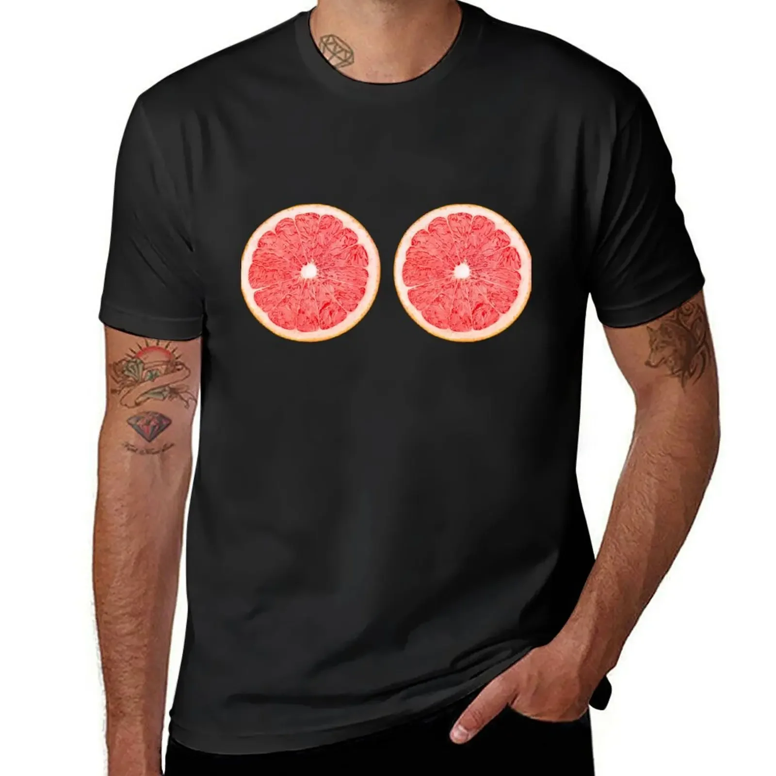 Grapefruit halves T-Shirt cute tops plus size tops plus size clothes mens t shirts top quality