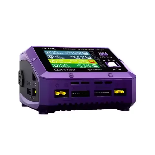 

SkyRC Q200neo Lipo Battery Balance Charger Discharger AC200W DC400W 10A for 1-6S LiPo Li-ion Life LiHV 2-15s NiCd NiMH PBsories