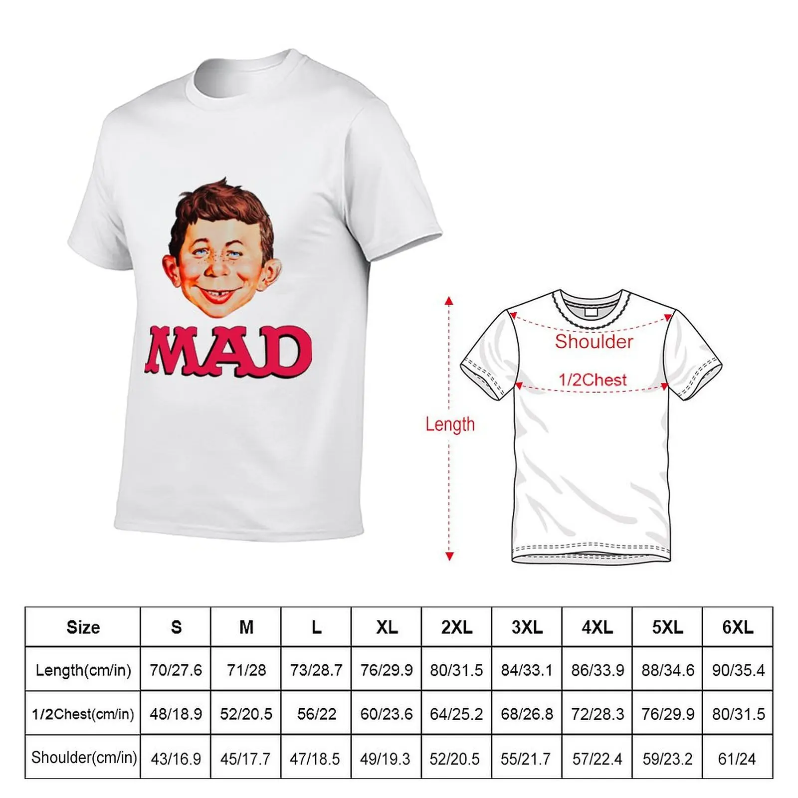 Mad Magazine Shirt, Sticker, Mask Perfect Gift T-Shirt Casual All Match Tee Shirt for Men