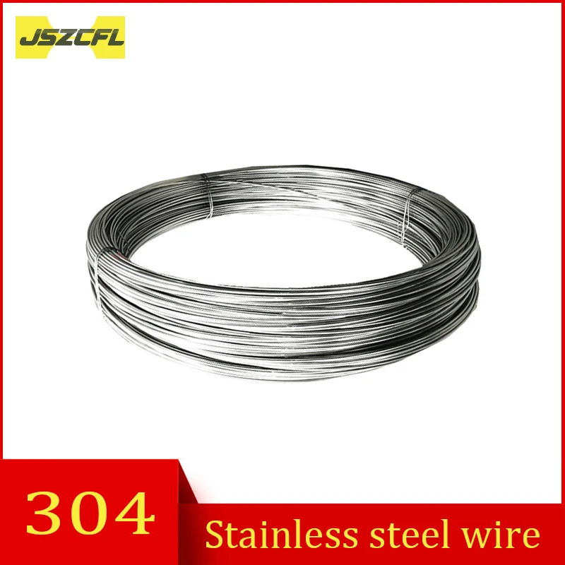 4Meter 304 Stainless Steel Wire Diameter 3mm Elastic Single Share Steel Wire