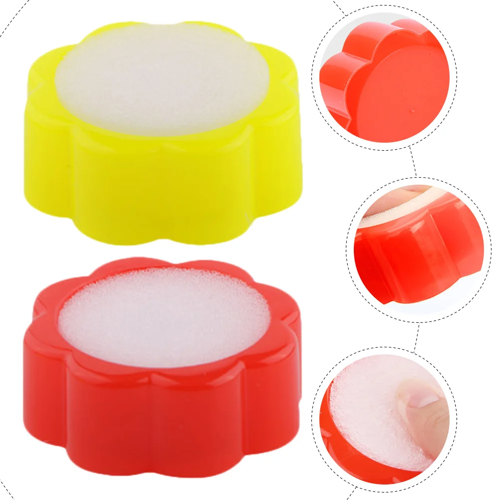 12 Pcs Sponge Cylinder Hand Wet Device Cash Counting Moistener Fingertip