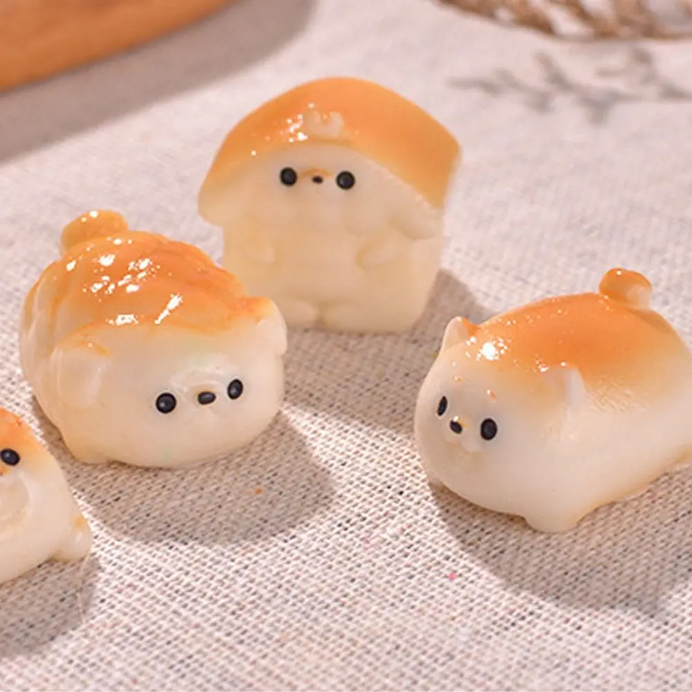 Cute Dog Bread Figurines Miniatures Handicrafts Mini Dog Bread Statue Realistic DIY Decorations Bread Ornaments Wedding Party