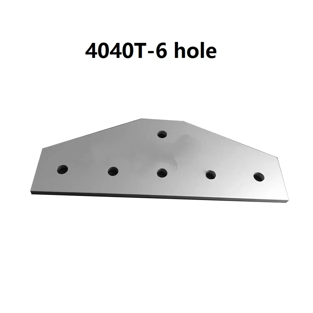 1pcs 4040 40x40 with 6 hole T type 90 Degree Joint Board Plate Corner Angle Bracket Connection  for Aluminum Profile