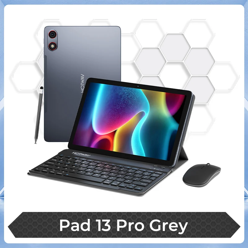 HOTWAV Pad 13 Pro 10.1'' 120Hz Tablet Android 16 Ultra-dun & Lichtgewicht Tablet 4GB 256GB 13MP 6580mAh Octa-core Tablet PC Nieuw