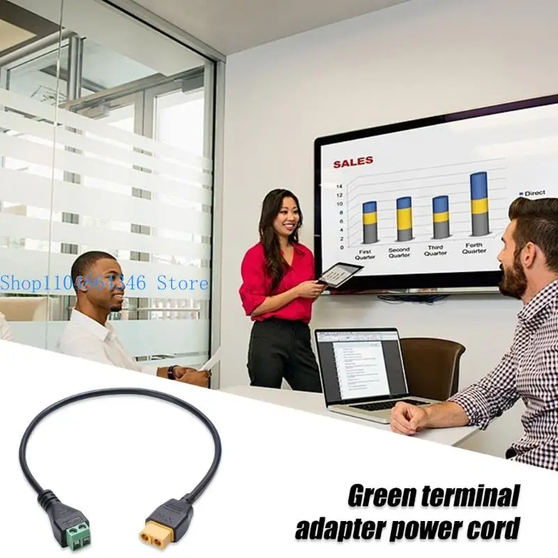 652F XT60 to 2-Pin Connector Extension Cable Solderless Screw Connection for Quick and Reliabled Use 30CM