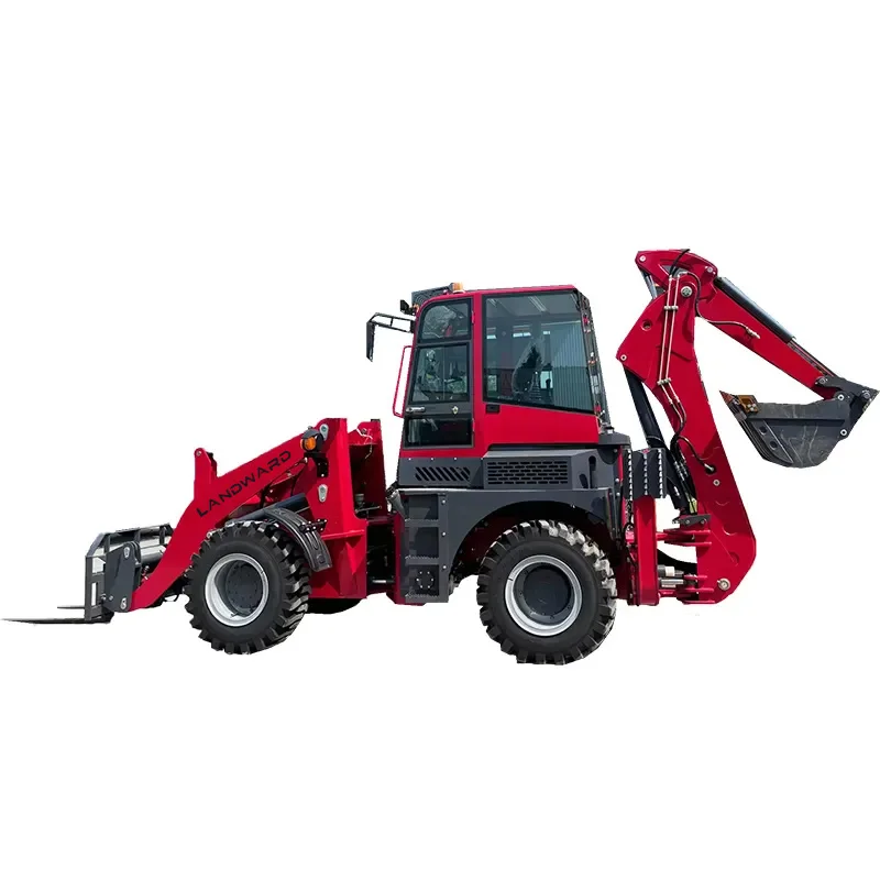 Factory Direct Sales High Quality 4WD Backhoe Loader Euro 5 High Power Articulated Mini Backhoe Excavator EPA Engine Customized