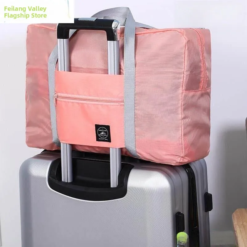 universal-travel-bag-luggage-cover-with-pull-rod-storage-hanging-bag-for-suitcase-fashionable-trendy-abs-pc-material-unisex