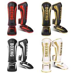 Professional combat leg protection adult boxing sanda calf one-piece shin instep protection children's combat training