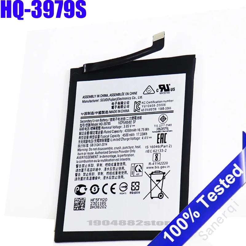 

New HQ-3979S Replacement Battery For Samsung Galaxy SM-E5260 E5260 F52 5G 2021 4500mAh Bateria