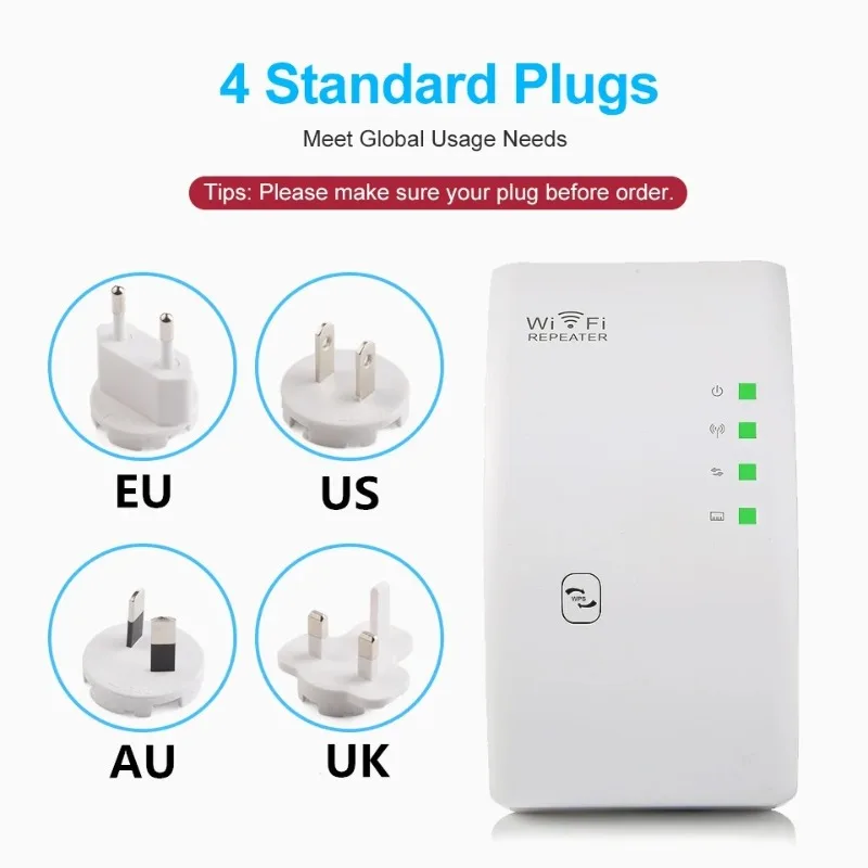 300Mbps 2.4G Wifi Range Repeater Wi-Fi Amplifier Home Network Extender Wi-Fi AP Mode Extendor Long Internet WR01