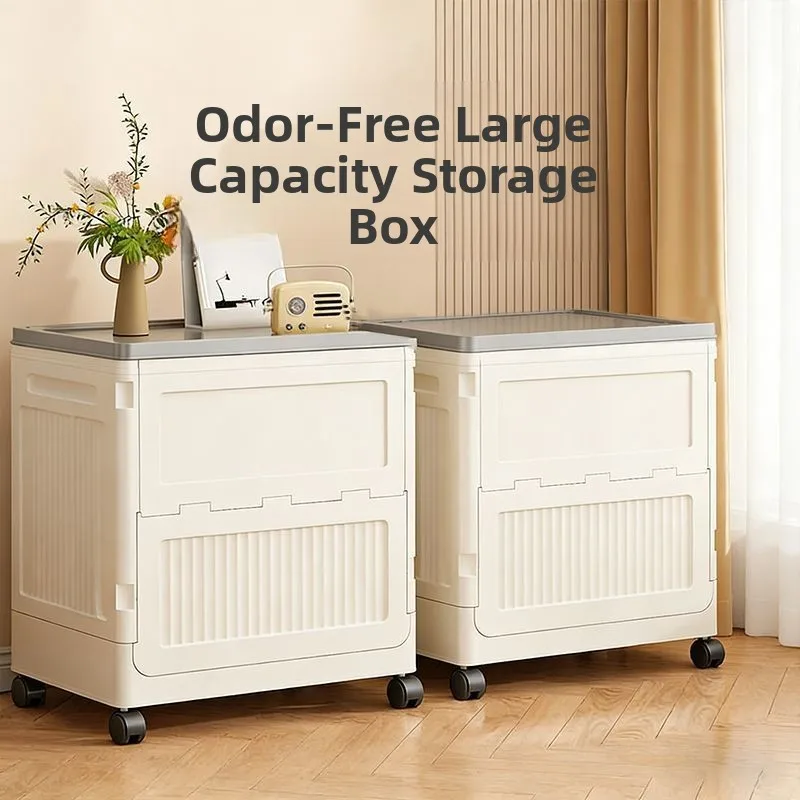Thickened Flip Door Storage Box Extra Large Space Saving Clothes Toy Storage Container Stackable Shoe Cabinet Home Use