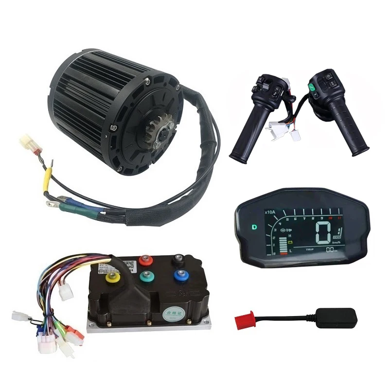 

138 V1 70H 8000W Mid-drive BLDC Motor kit with DKD display