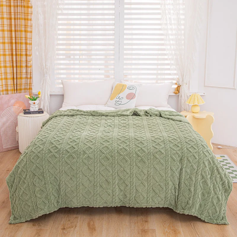 

Уютный плед из кораллового флиса, легкое летнее одеяло для кондиционированных помещений, подарок