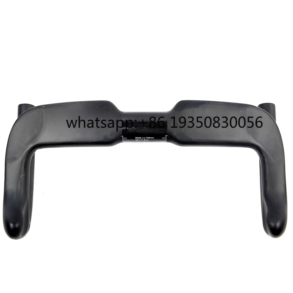 HB23 2024 New Standards 31.8*330/350/370/390mm Carbon Track Handlebar Full Toray T800 Carbon Fiber Road Handlebar