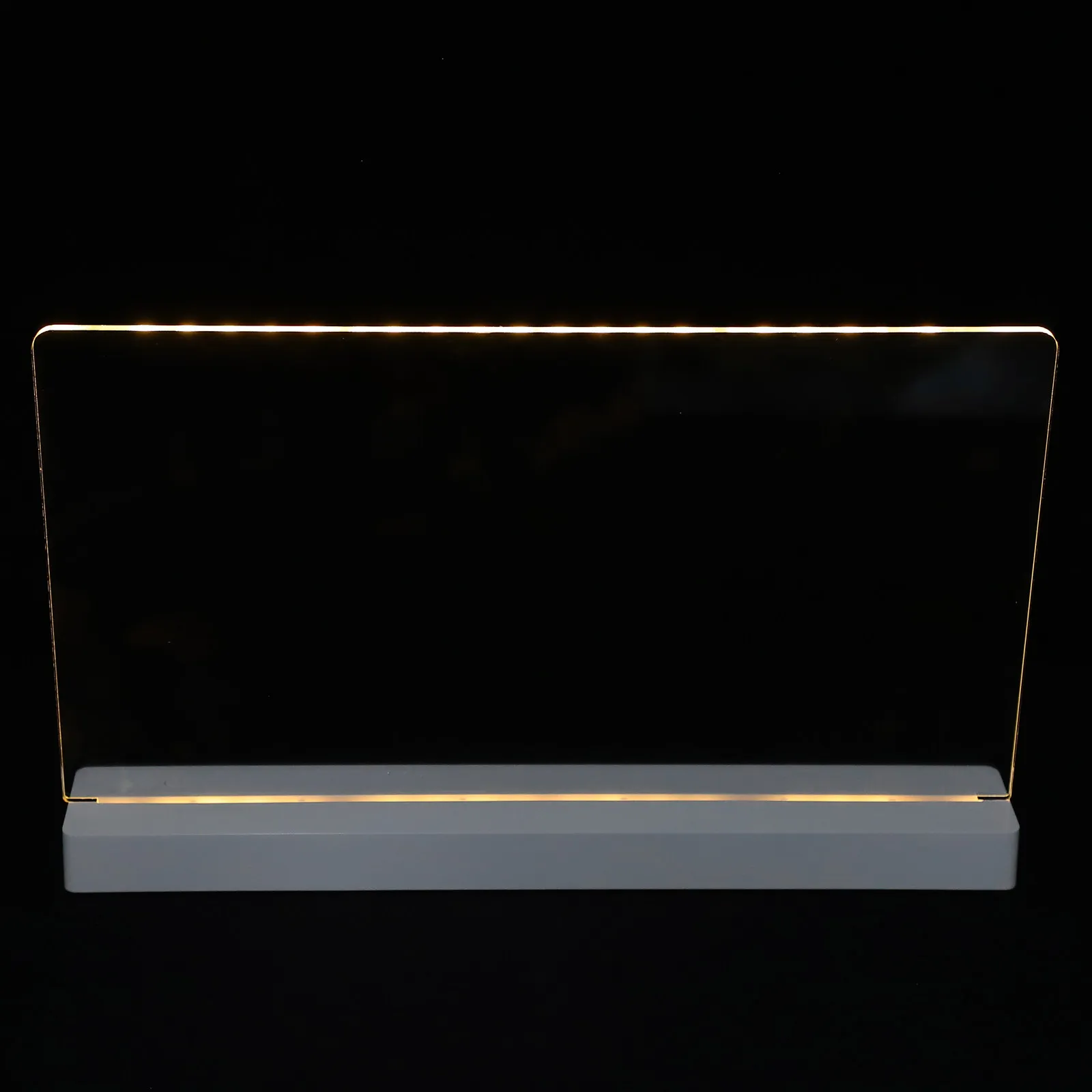 1-セットグローボード小型黒板アクリル-led-消去可能なメッセージボード充電式ライトアップメモサインカフェバーレストラン用