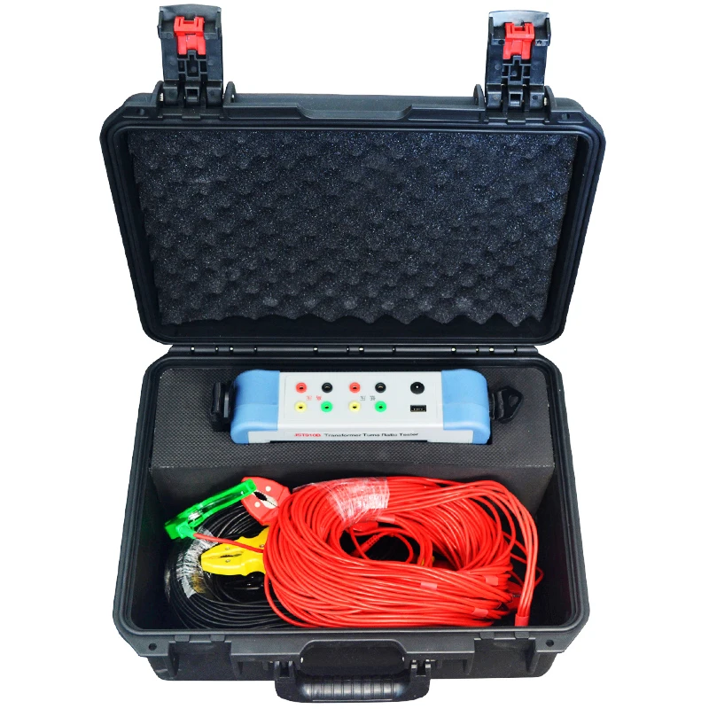 High Precision Handheld Color Touch Screen Digital 3phase 1phase Power Transformer CT/PT Turns Ratio Group Tester TTR Meter