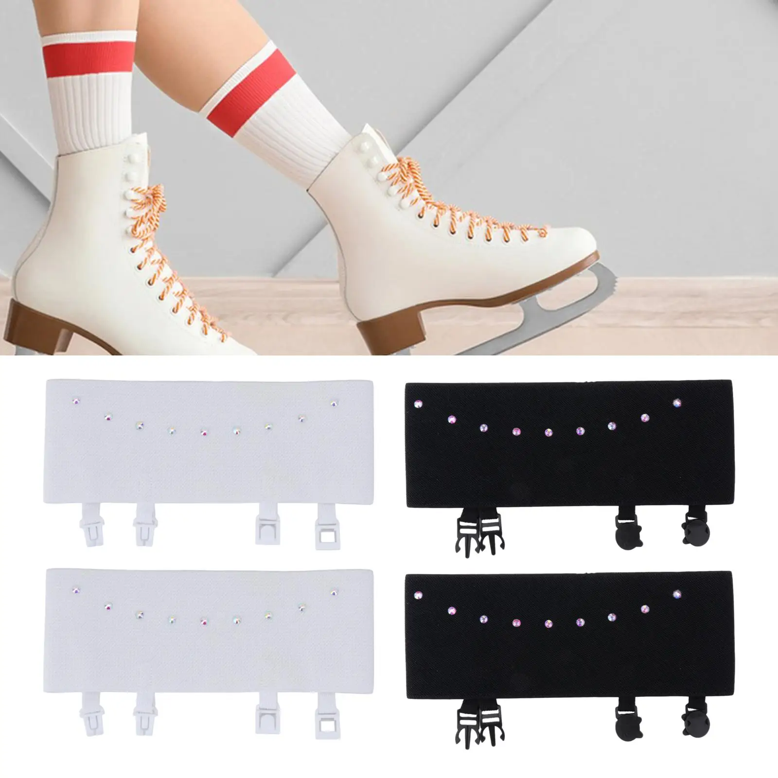 

Easy Maintenance Skate Boot Covers Anti-stain Protector Ice Skating Accessories for Roller and Figure Skates