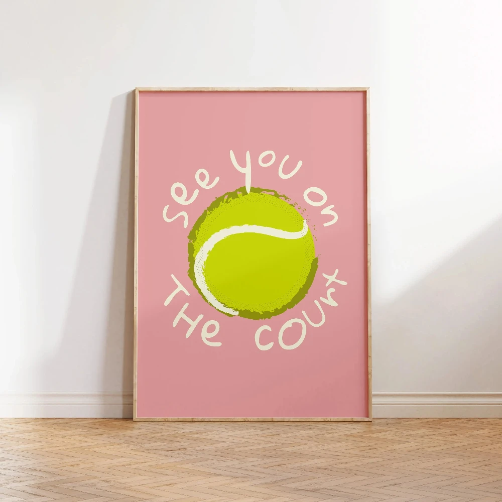 موضة التنس تسلق الرياضة الفن جدار الفن تنس جولف تسلق الجبال أحذية مضحك طباعة قماش اللوحة ديكور رياضي المنزل