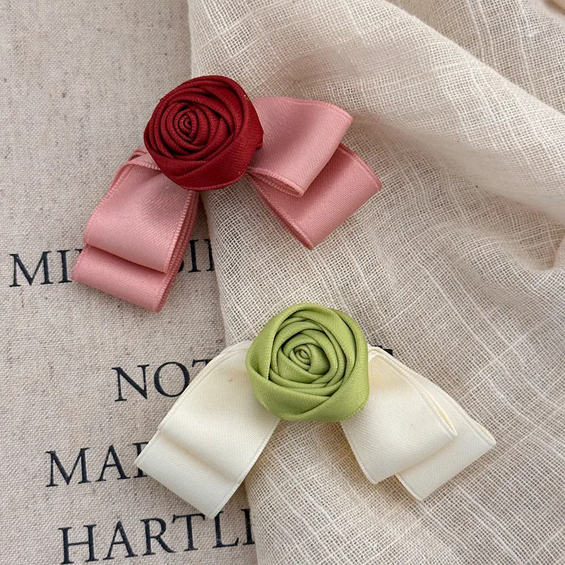 Hair clips for women girl pin korean accessories bow flower Crab vintage popular trendy leading fashion kpop new in Gift ribbon