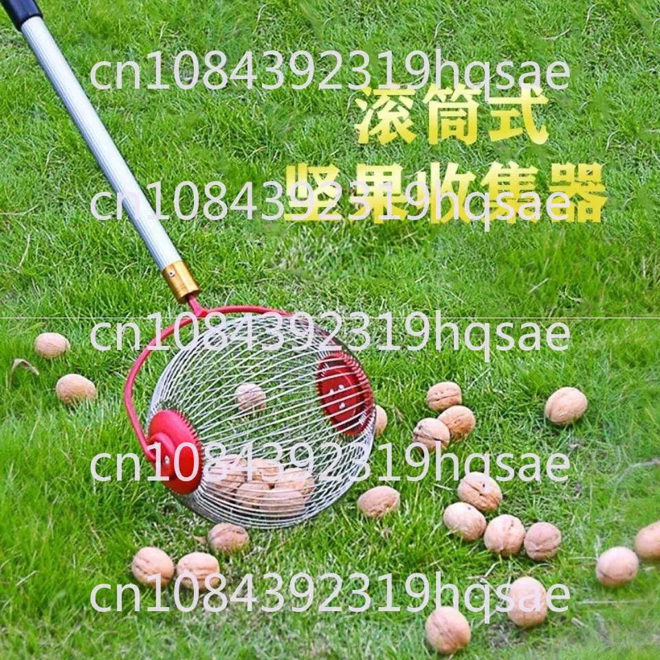 Ball Collector Rolling Nut Harvester Ball Picker Adjustable Outdoor Manual Tools Picker Collector Walnuts Pecans Apples