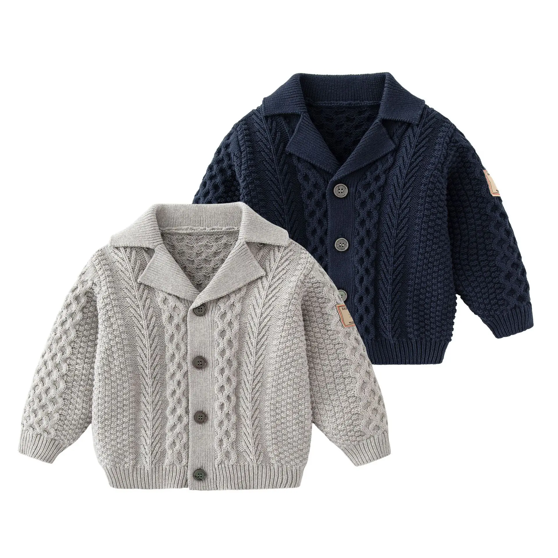 New Brand Baby Sweater Spring Autumn Knitted Baby Boys Girls Clothes Cardigan Baby Jacket Infant Bebe Coat Blue Outwear 3-24M