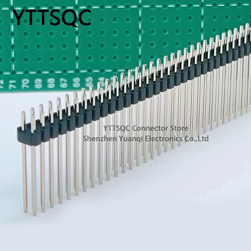 10 Stück 2,0mm Abstand Lange Stiftleiste Doppelreihiger Steckverbinder PCB-Platinen-Stiftleiste Länge L8,7/10/11/12/13/14/15/17/19/ L21mm 2*40p