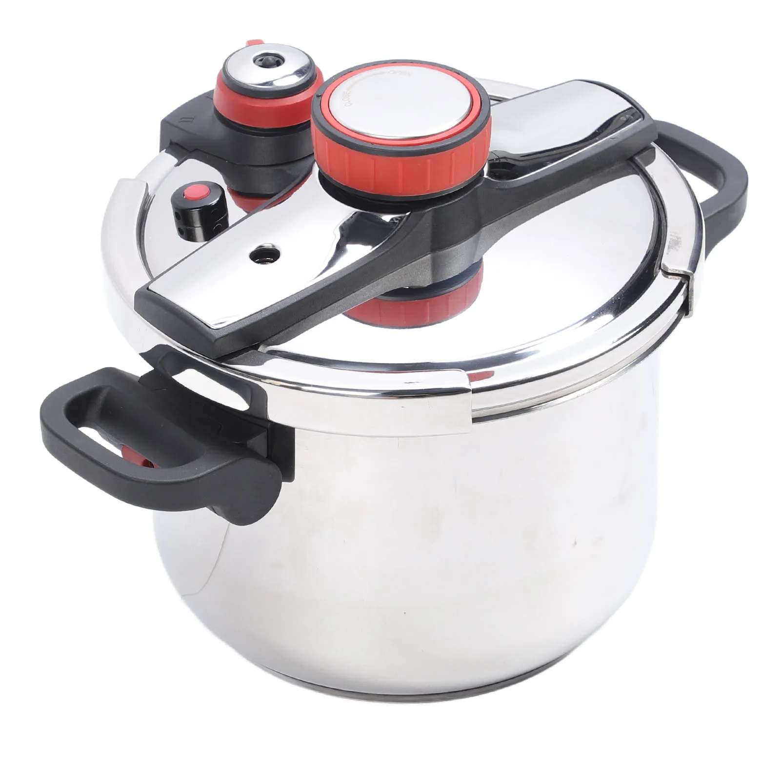 

Pressure Cooker 2 Gear 304 Stainless Steel Foldable Handle Pressure Cooking Pot for Induction Gas Stove Open Flame