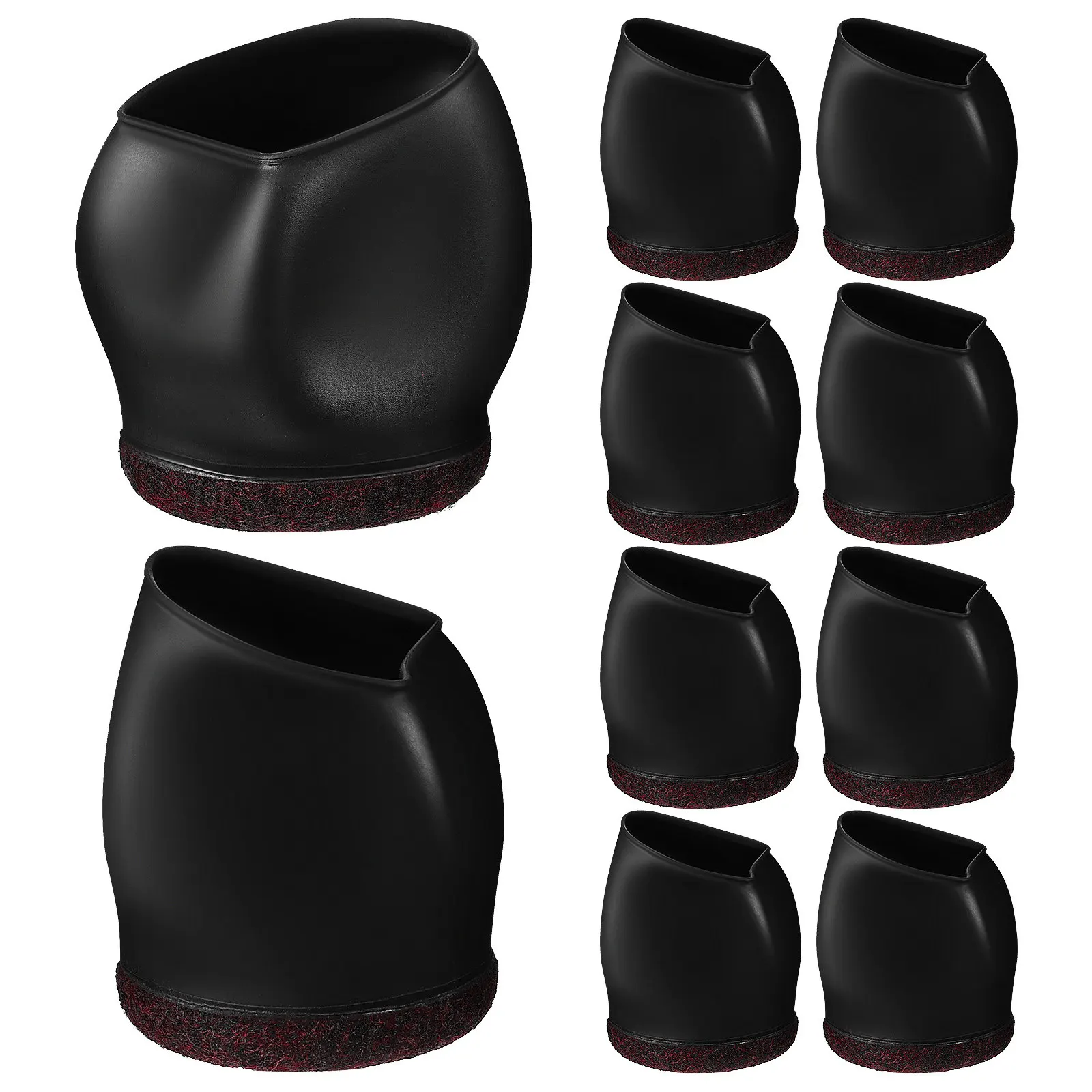 10Pcs Chair Caster Covers Tpe Furniture Caster Cups Floor Protectors for Office Rolling Chairs Wheel Stoppers for Hardwood
