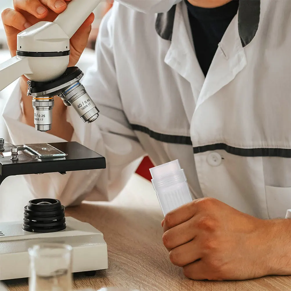 

2Pcs Plastic Staining Jars for Laboratory Slides Transparent Staining Tanks Supplies 5-Slide Capacity