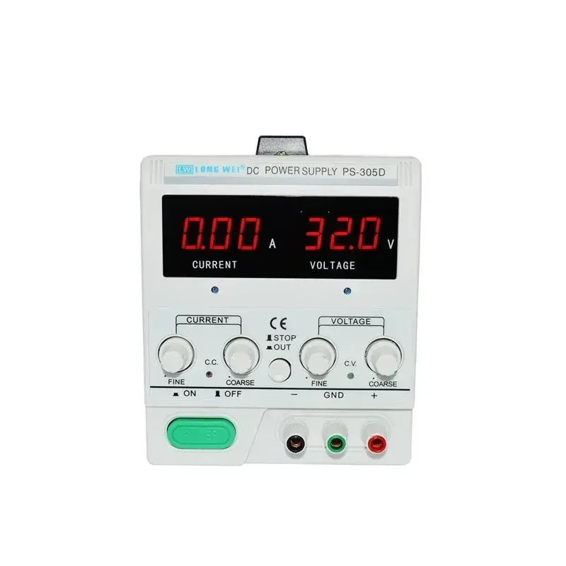 

PS305D 30V 5A DC Bench Linear Power Supply for Student Laboratory Variable Rugulated DC Power Supply,3-digit Display Source