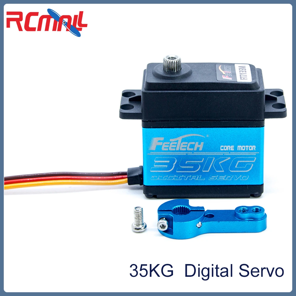 FT7135M Digital Servo Motor High Torque 35KG 500~2500μ Sec 180° Steel Gear Servos 7.4V for RC Control Car Boat Aircraft