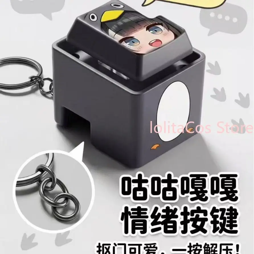 

Original New Arknights:Endfield Endmin Little Penguin Keychain Anime Bag Charm Pendant Decompress Sound Toy Gift Xmas Cosplay