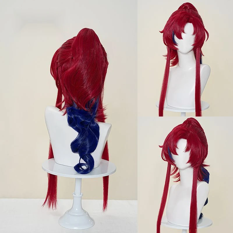 لعبة فرسان يو شعر مستعار كوسبلاي مقاوم للحرارة شعر صناعي لحفلة الهالوين