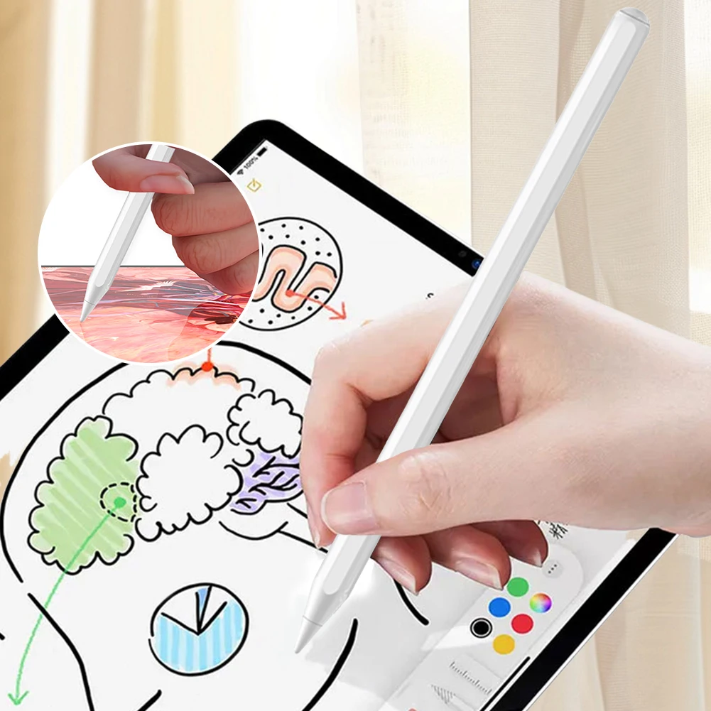 For Apple Pencil Stylus Pen for iPad 2018-2024 Palm Rejection Tablet Touch Pen Capacitive Stylus for iPad Pro 12.9/11/13-inch M4