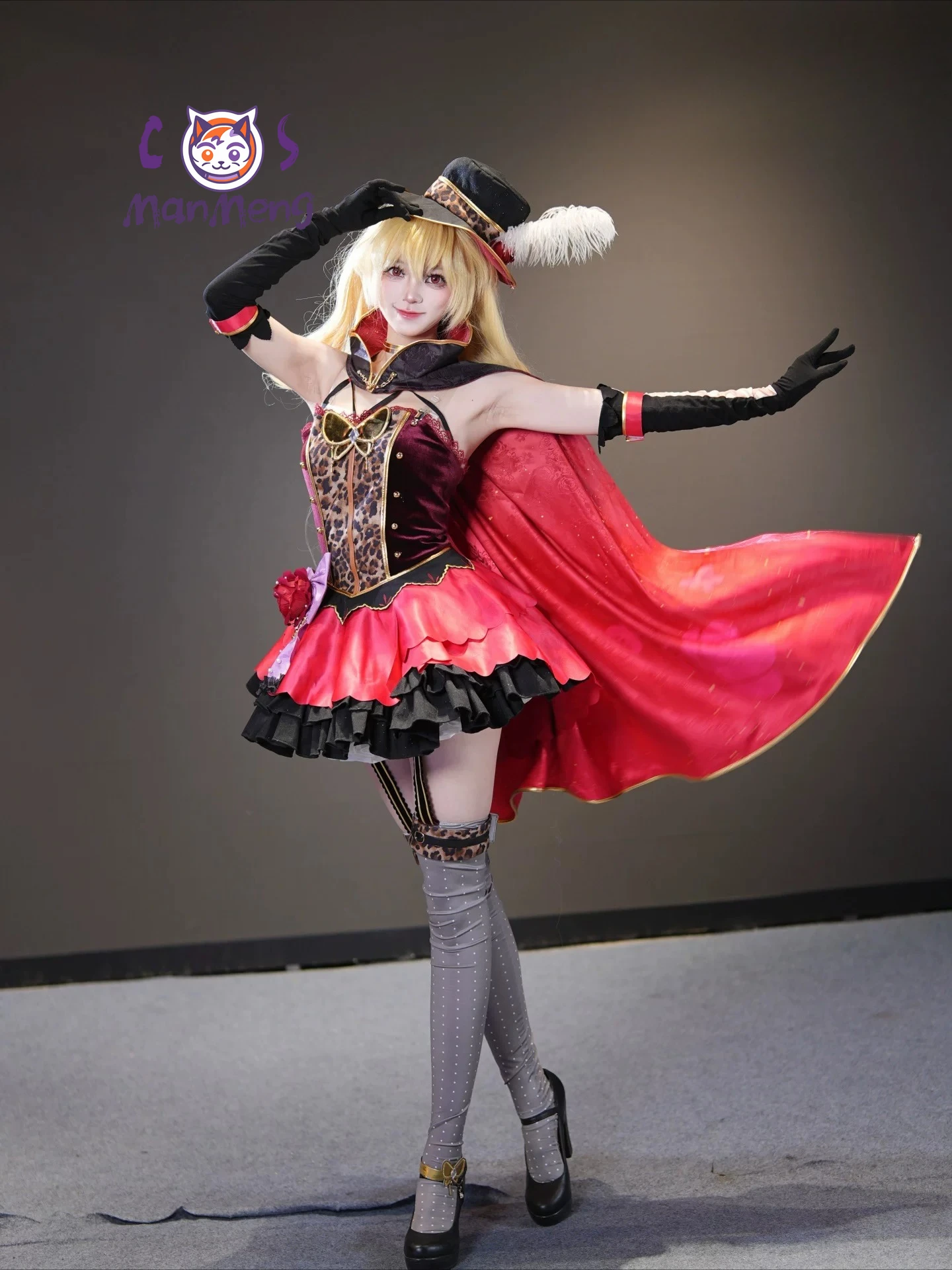 

Anime Aikatsu! Hoshimiya Ichigo Strange Thief Swallowtail Butterfly Cosplay Costume Women hat gloves socks Halloween dress
