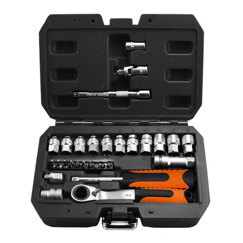 29-piece-hand-operated-oem-socket-set-with-reversible-ratchet-wrench-through-hole-sockets-for-long-threaded-rod-screw-removal