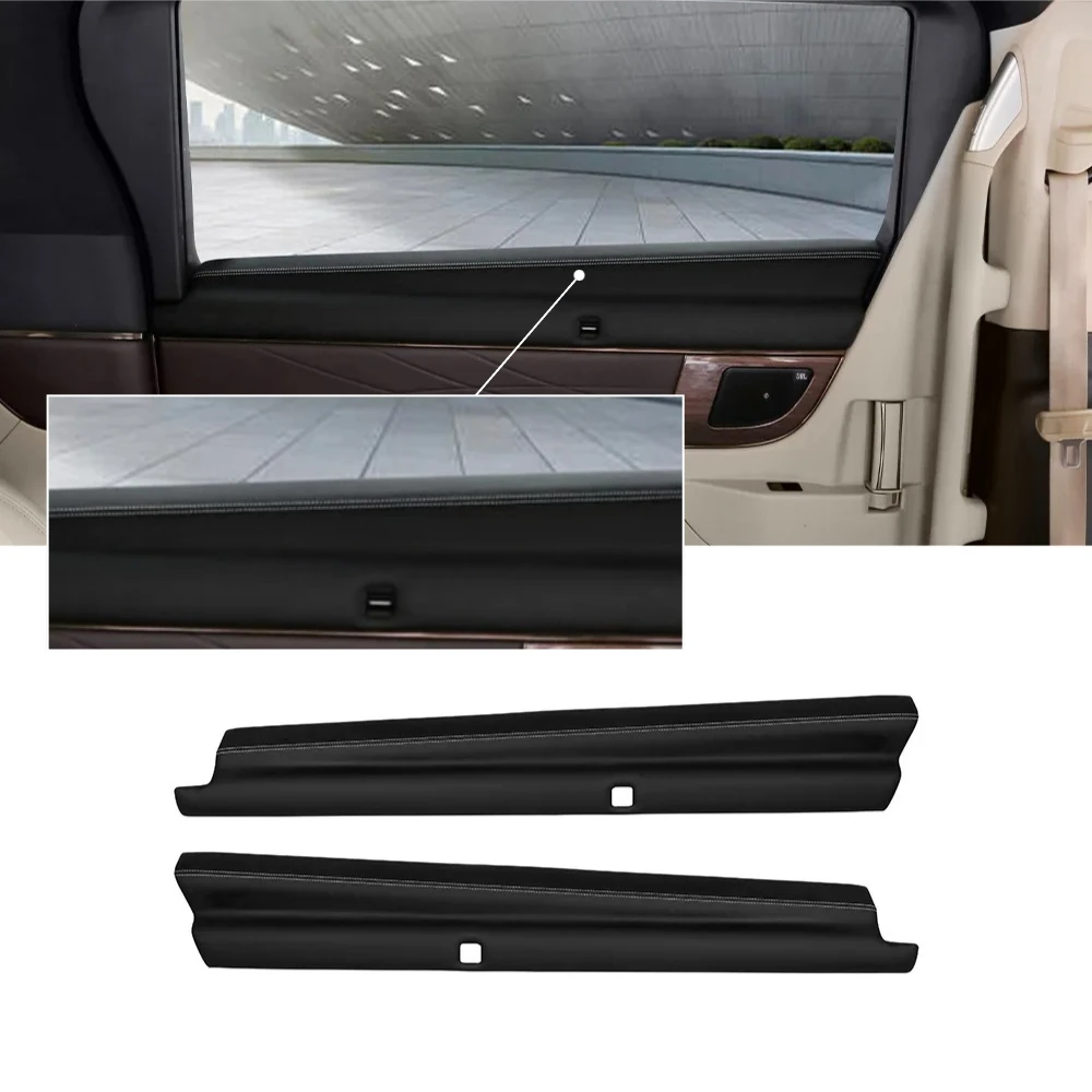 For Toyota ALPHARD/VELLFIRE 40 Series 2023 Center Door Window Handrail ABS Leather Anti-Scratch Armrest Protective Cover Trim