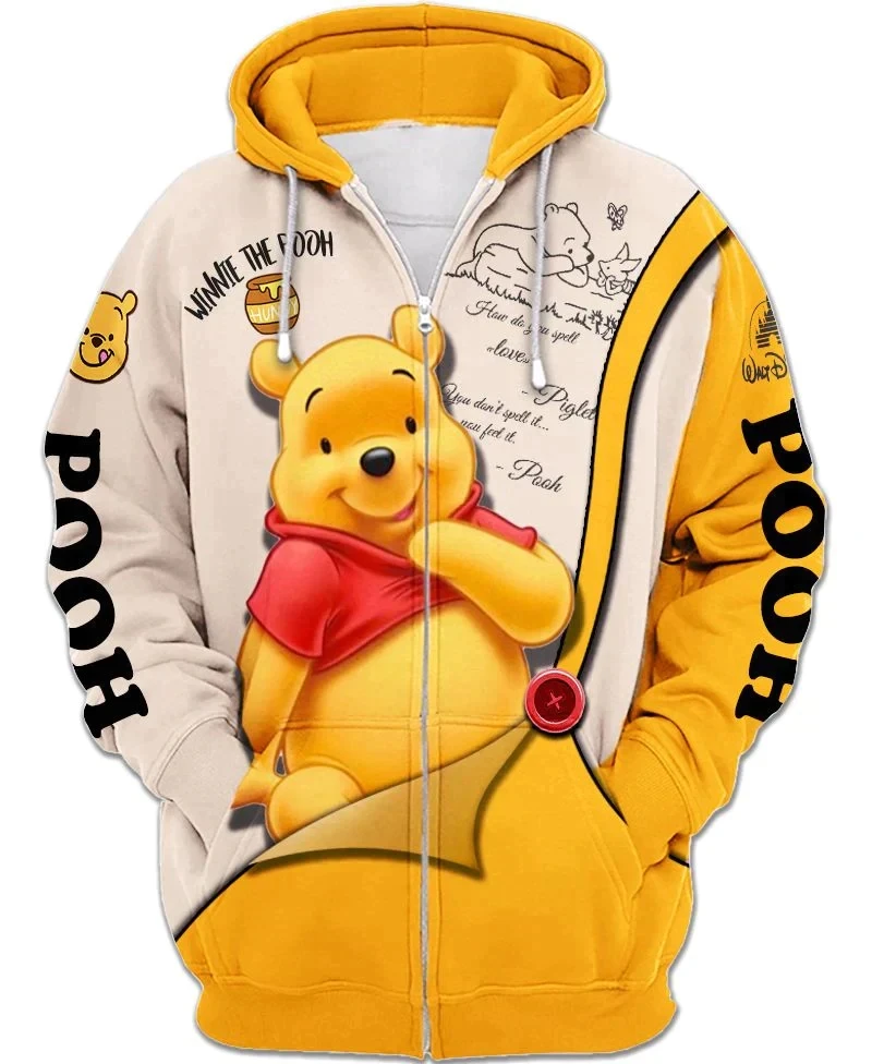 

2025 Disney Animation Fashion Men's Spring 3D Printed Hoodies Men's and Women's Tops Street Style Casual Hoodies