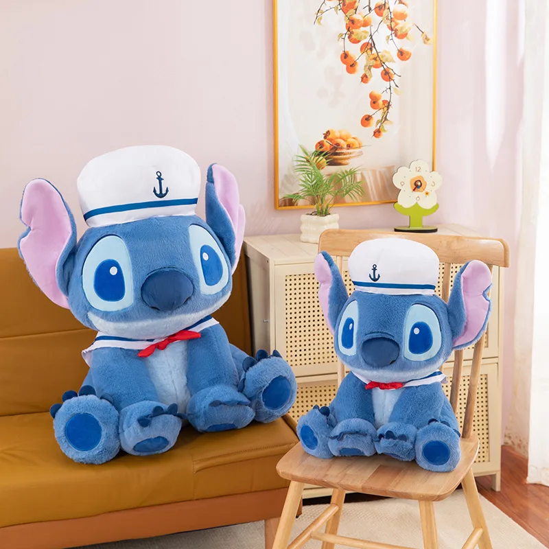 

35-100cm Disney Lilo and Stitch Plush Toys Kawaii Anime Cartoon Navy Stich Plushie Dolls Pillow Stuffed Kids Birthday Xmas Gifts