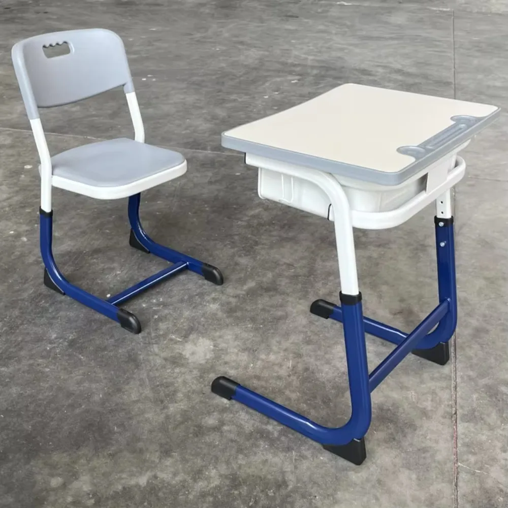 ADVAN JW-12A Mesa e cadeira para ensino médio, mesa para sala de aula universitária, conjunto de mesa e cadeira para estudo de estudantes