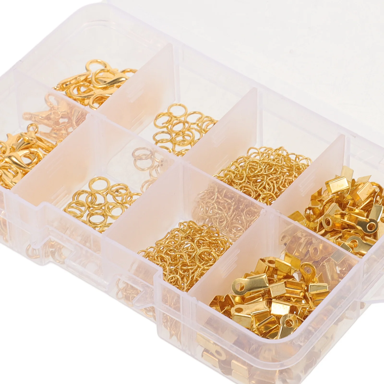 1 Set Jewelry Clasps Kit Iron Material Rustproof Durable Lobster Buckle For Diy Bracelet Necklace Craft Making Jump Rings Crimp