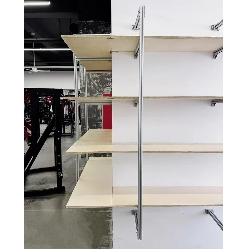 Profil Aluminium Birch Multilayer Papan Rak Sudut Rak Dinding Multilayer Rak Dekoratif Rak Penyimpanan Rumah Kreatif