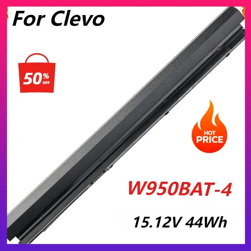 W950BAT-4 Laptop-Akku für Clevo W950JU W950KL W950KU W950LU W950TU 44WH