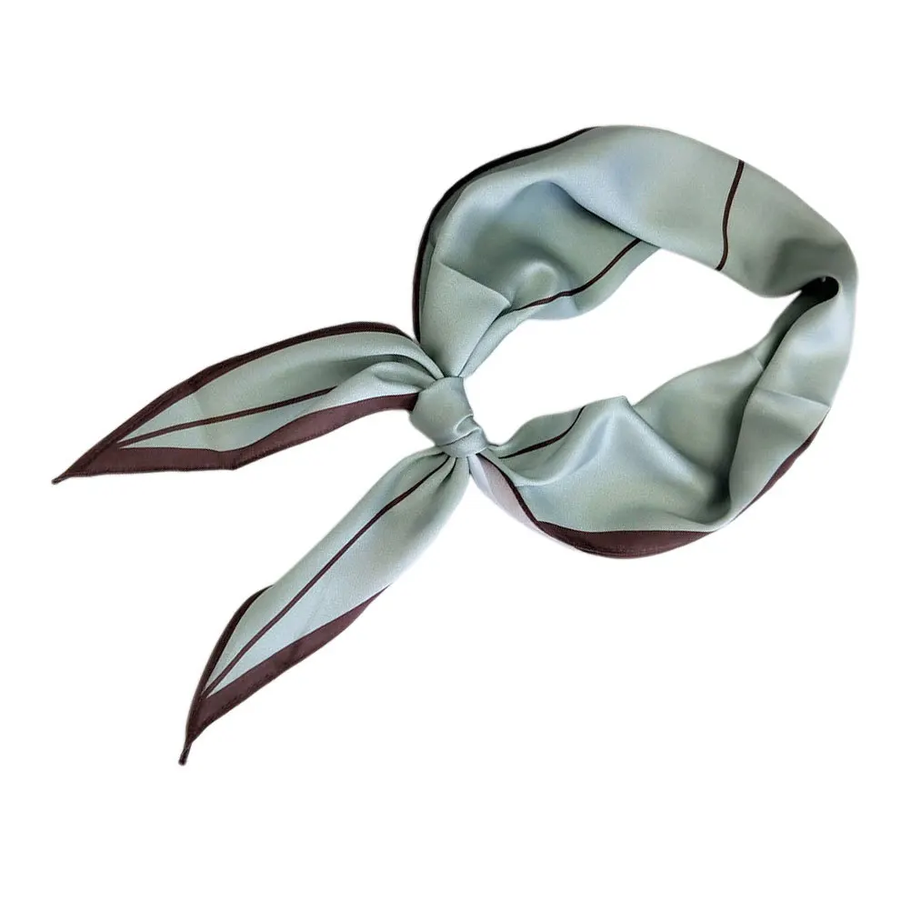 

1Pcs Rhombus Pattern Emulation Silk Scarf Lightweight Breathable Sweet Dots Printing Soft Fashion Woman Scarf for Travel Work